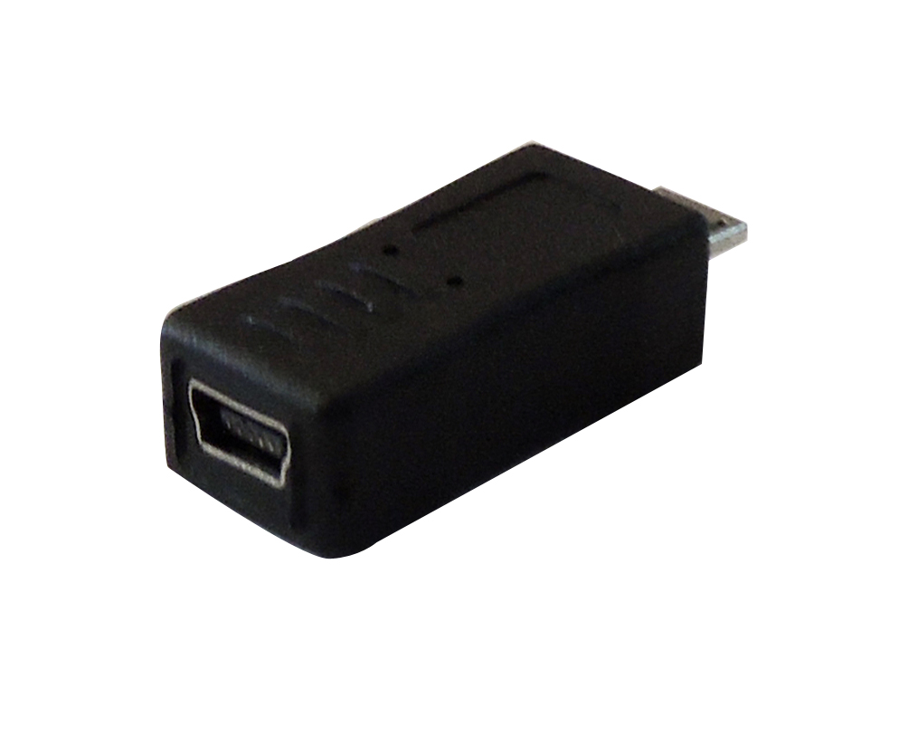 Adaptador mini USB hembra a micro USB macho