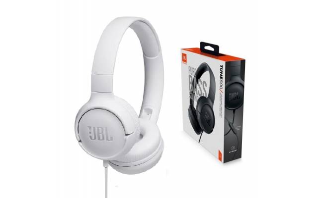 Audifono JBL Tune 500 blanco c/microfono