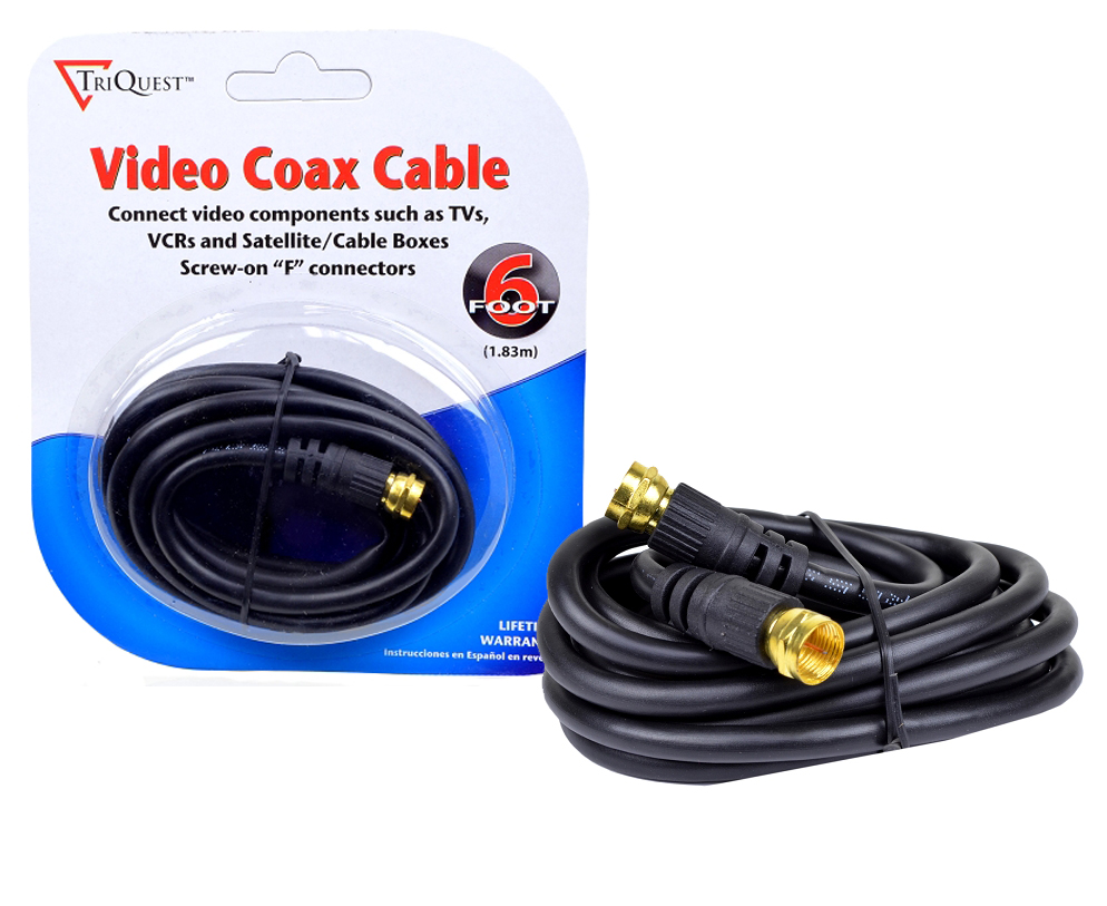 Cable coaxial macho macho rg59 1.8 metros