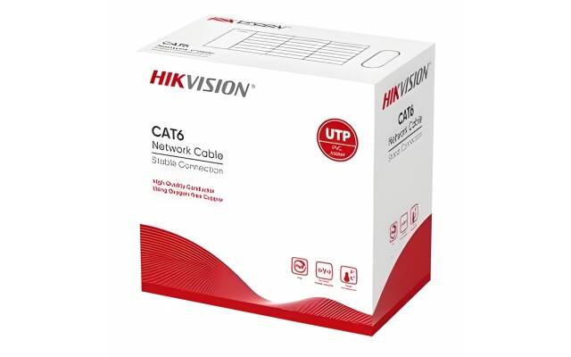 Cable UTP Hikvision Cat6E 305m - cobre