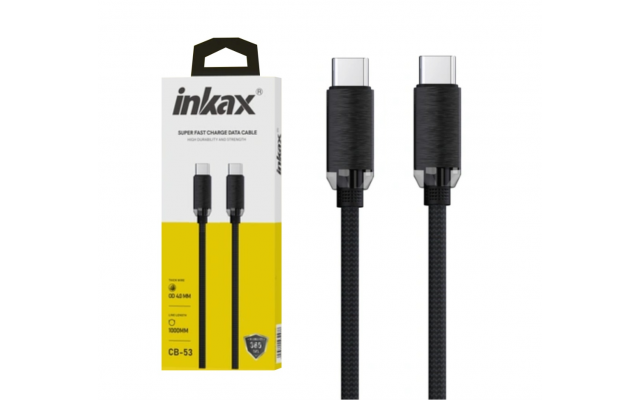 Cable Inkax USB-C / USB-C 240W 1m negro