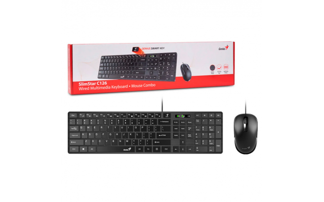 Combo Genius SlimStar C126 teclado y mouse usb