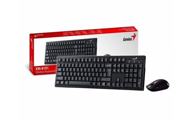 Combo Genius KM-8101 teclado y mouse inalambrico