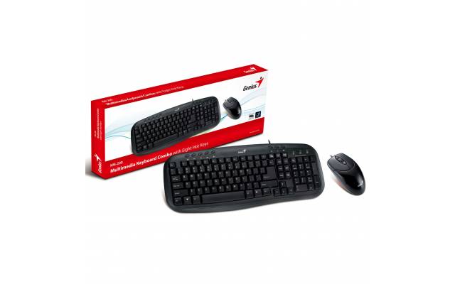 Combo Genius KM-200 multimedia teclado y mouse usb