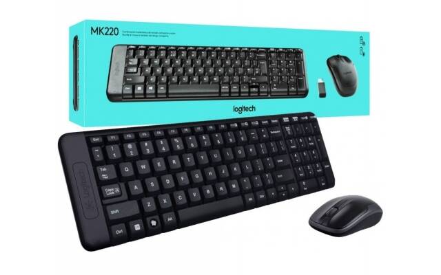 Combo Logitech MK220 teclado y mouse inalámbrico