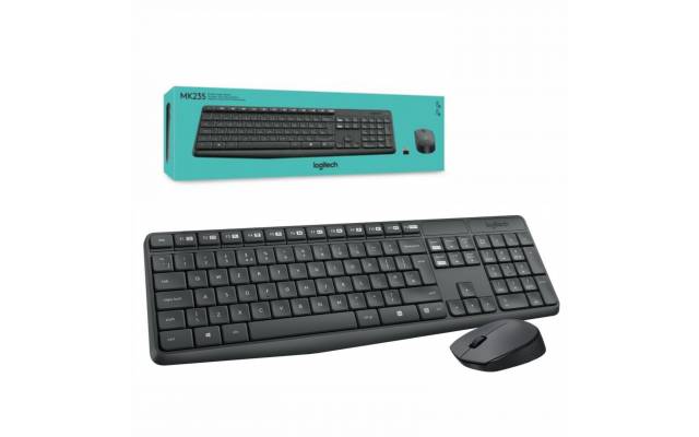 Combo Logitech MK235 teclado y mouse inalámbricos