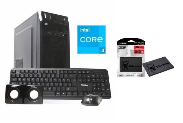 Equipo nuevo Core i3 14100 + disco SSD de 240gb