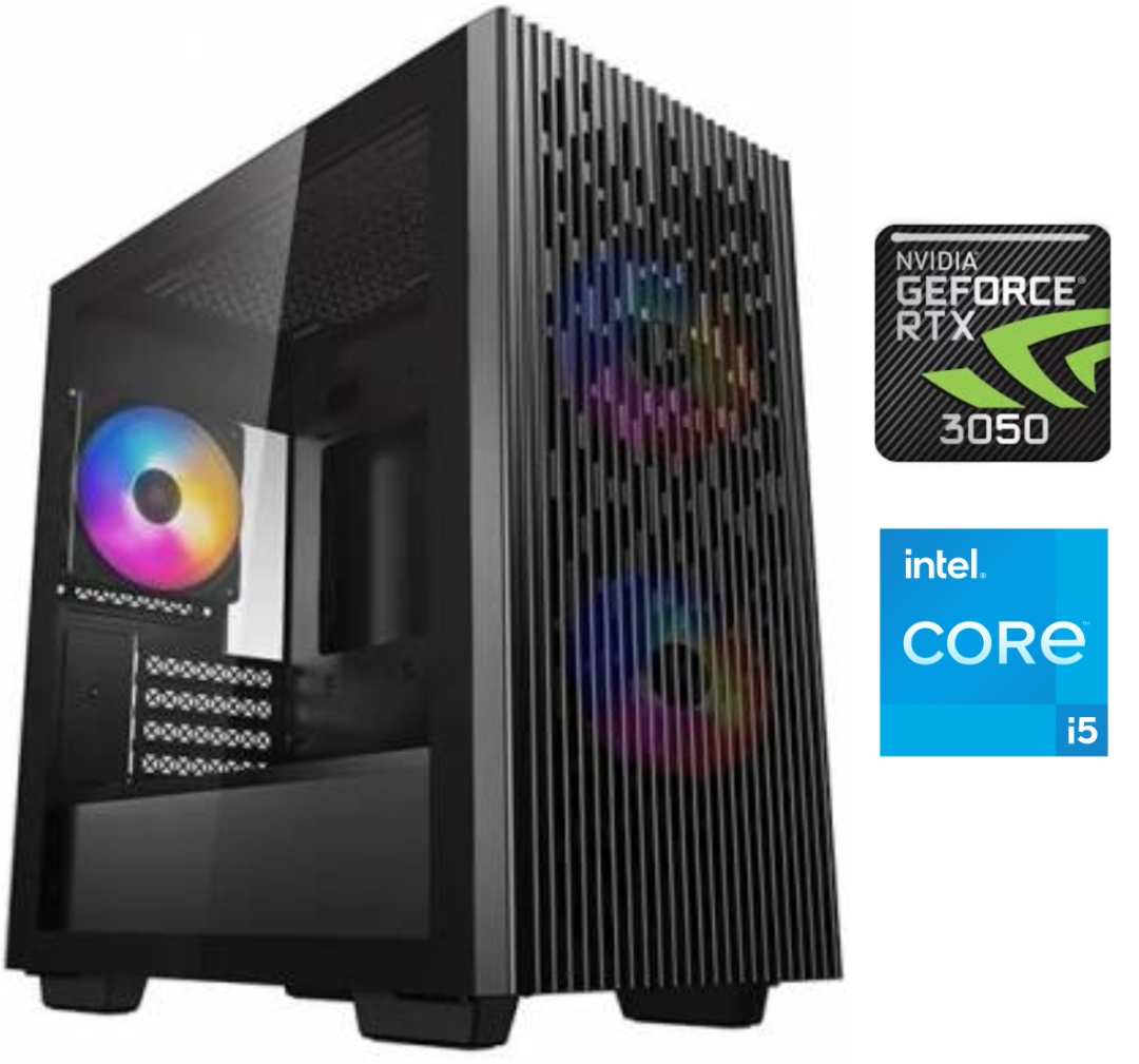Equipo Gamer Core i5 12400F, 16GB, 500GB, RTX 3050 6GB
