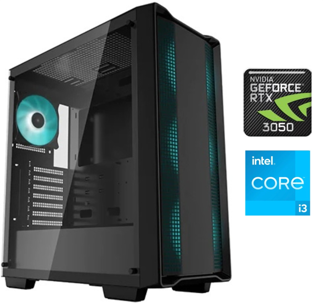 Equipo Gamer Core i3 14100F, 16GB, 1TB NVMe, RTX 5050 8GB
