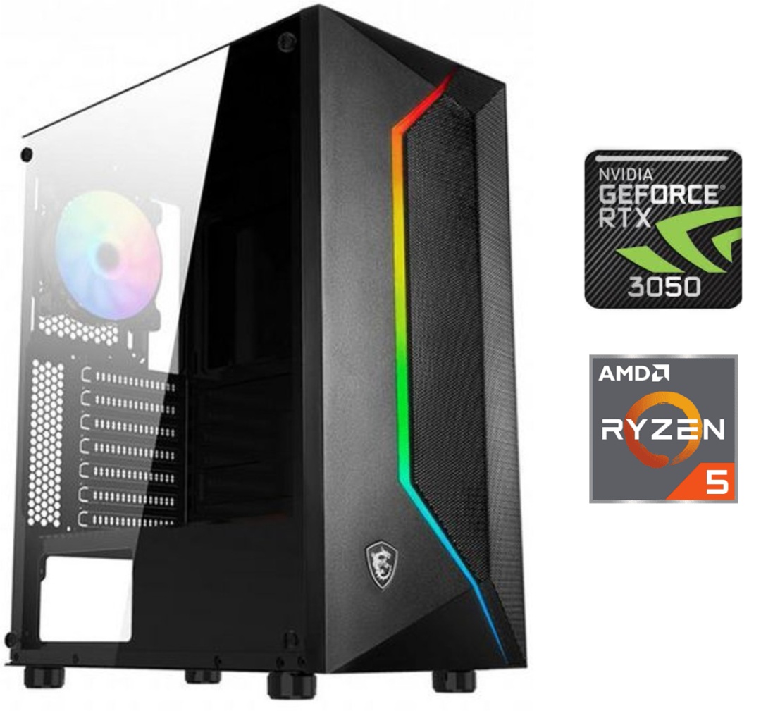 Equipo Gamer Ryzen 5 7600X, 16GB, 1TB,  RTX 3050 6GB