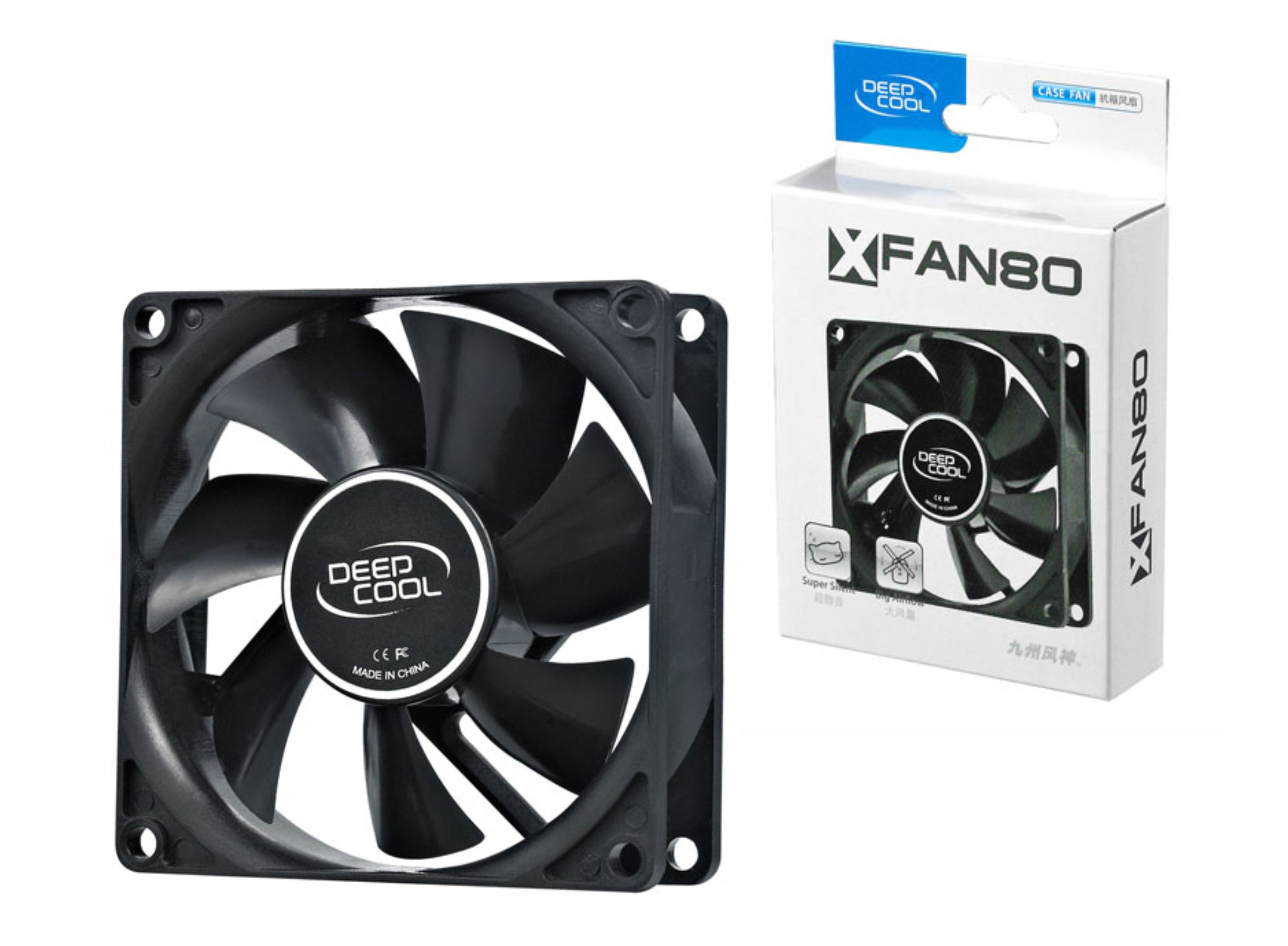 Fan Cooler DeepCool XFAN 8 x 8cm Negro