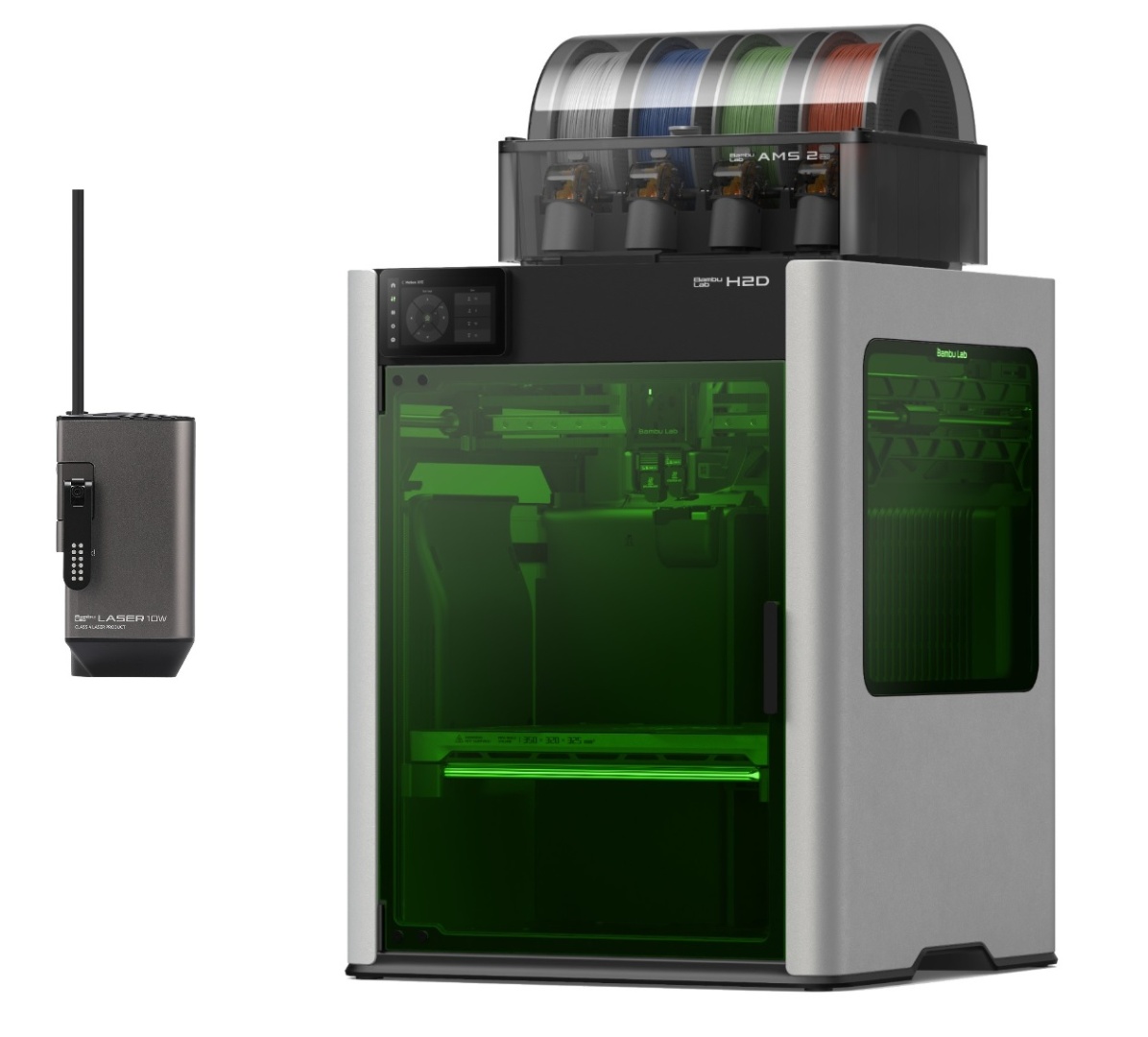 Impresora 3D Bambu Lab + modulo Laser de 10W