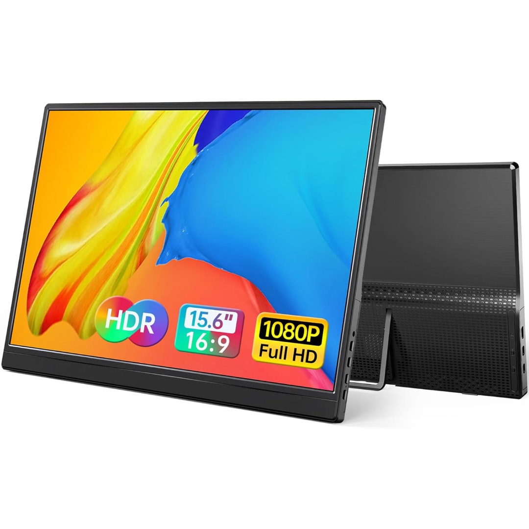 Monitor Portátil YXK LED IPS 15.6" Full HD USB