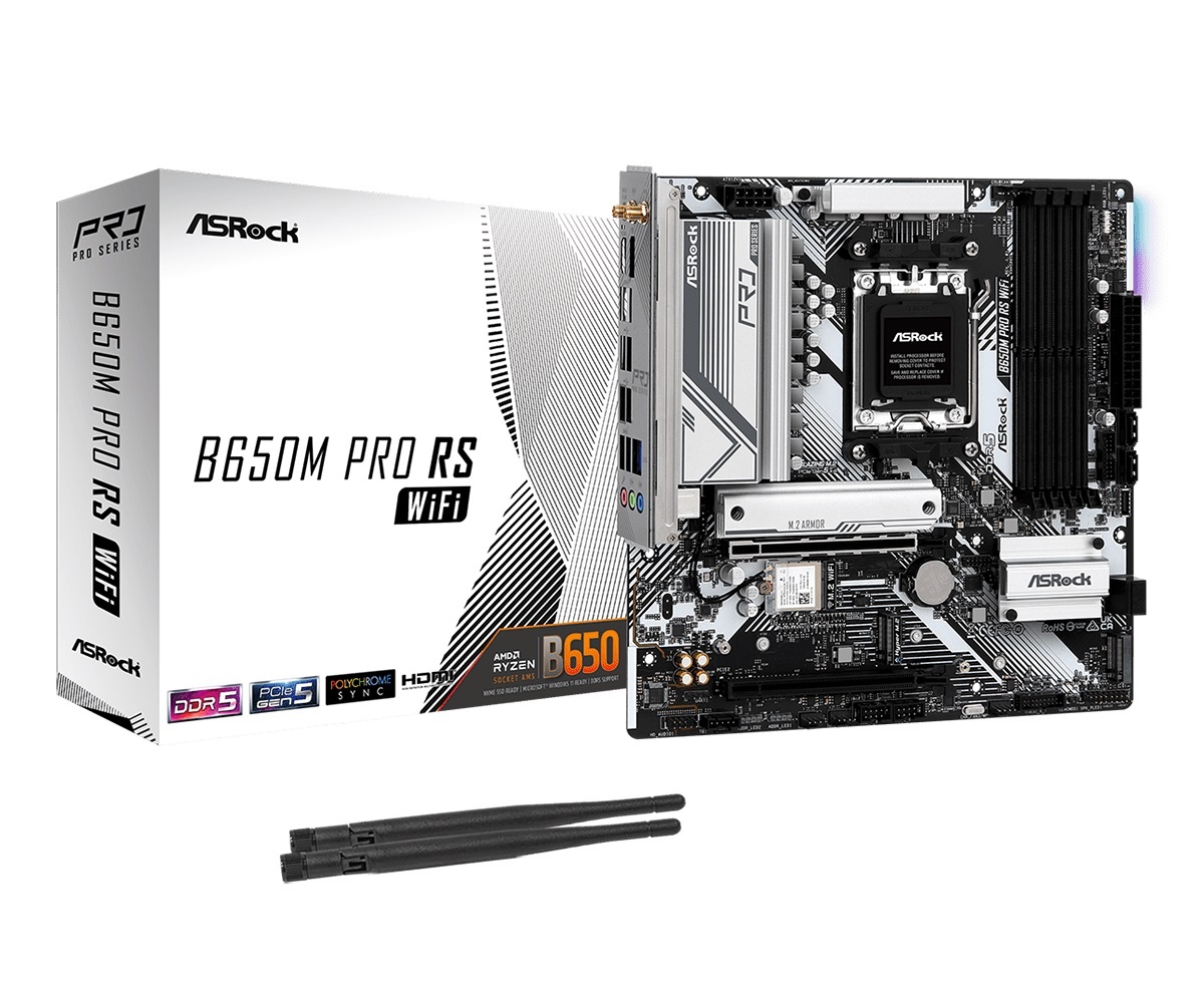 Mother Asrock B650M Pro RS AM5 Wi-Fi 6E