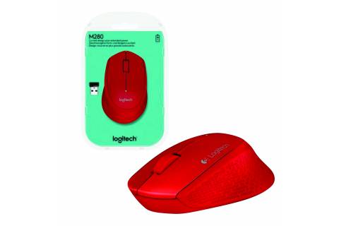 Mouse Logitech M280 inalámbrico rojo
