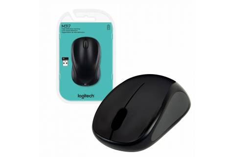 Mouse Logitech M317 inalámbrico negro