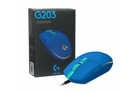 Mouse Logitech G203 Lightsync RGB azul