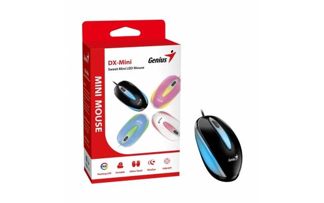 Mouse Genius DX-mini LED negro RGB