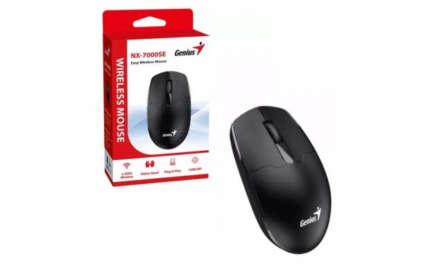 Mouse Genius NX-7000SE negro inalámbrico