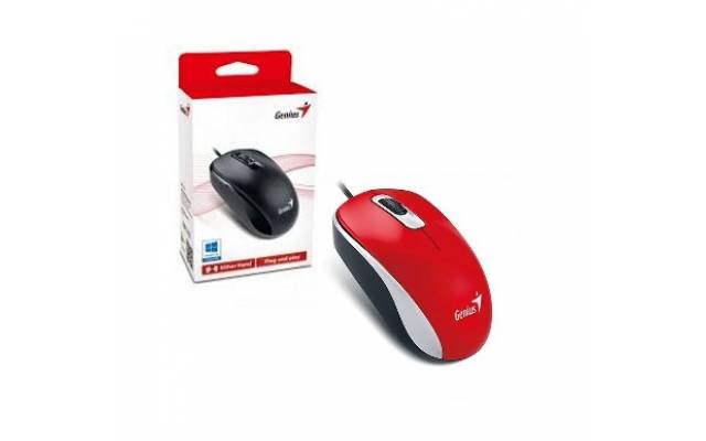 Mouse Genius DX-110 USB rojo